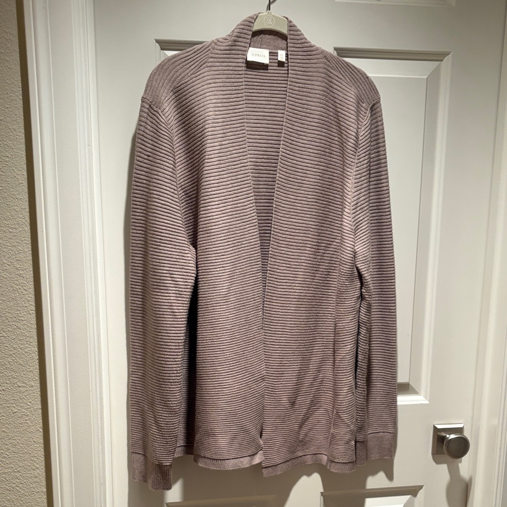 Cyrus Women’s Taupe Cardigan Sweater